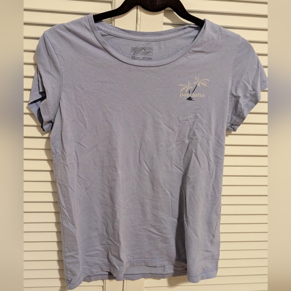 Patagonia Pataloha Women's Periwinkle Blue T-Shirt Hawaii